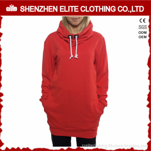 2017 custom women cheap plain red hoodie blank